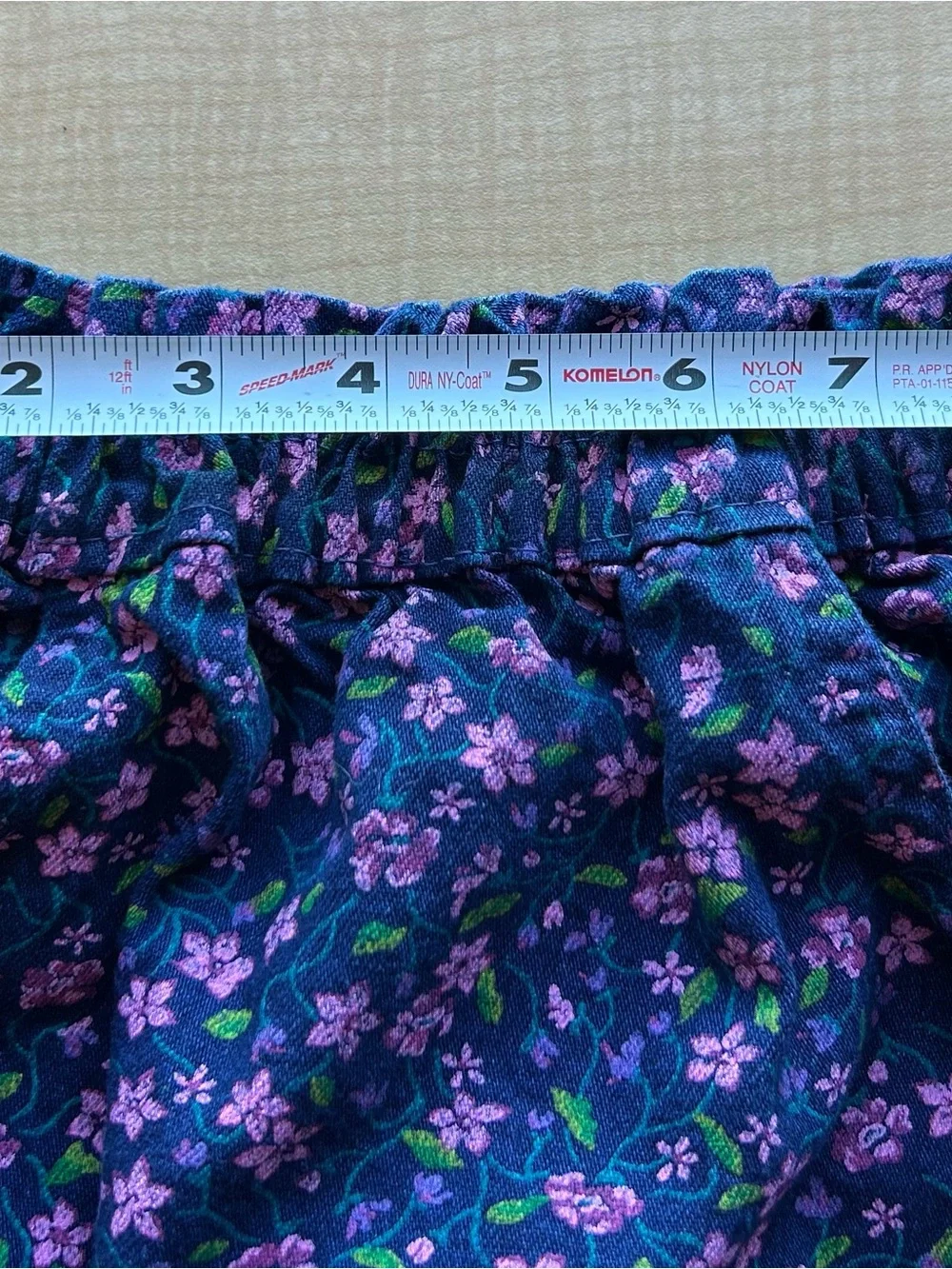 VTG OshKosh B'gosh Girls Floral Pocket Skirt Size 6 Made in USA Cottagecore